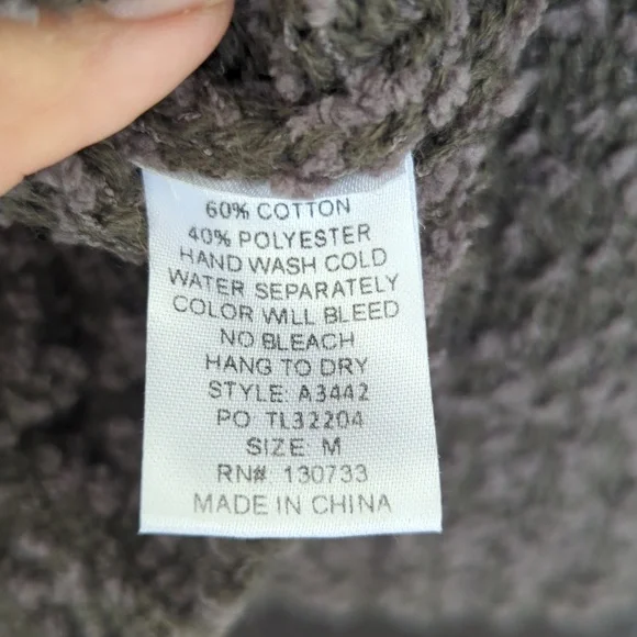 Umgee Amelia brown, distressed oversized sweater size medium - Picture 5 of 8